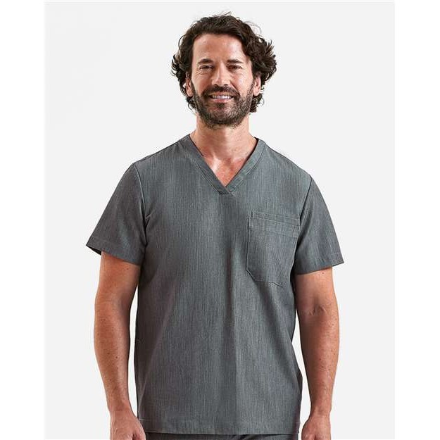 Men's Limitless V-Neck Stretch Scrub Top - Thumbnail Image