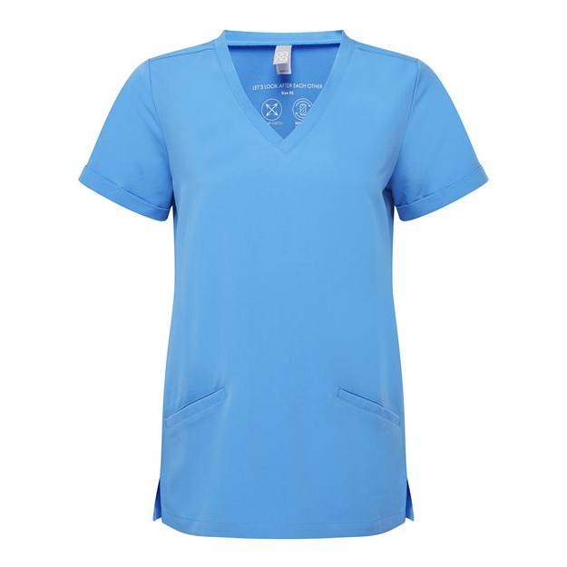 Women's Invincible V-Neck Stretch Scrub Top - Thumbnail Image