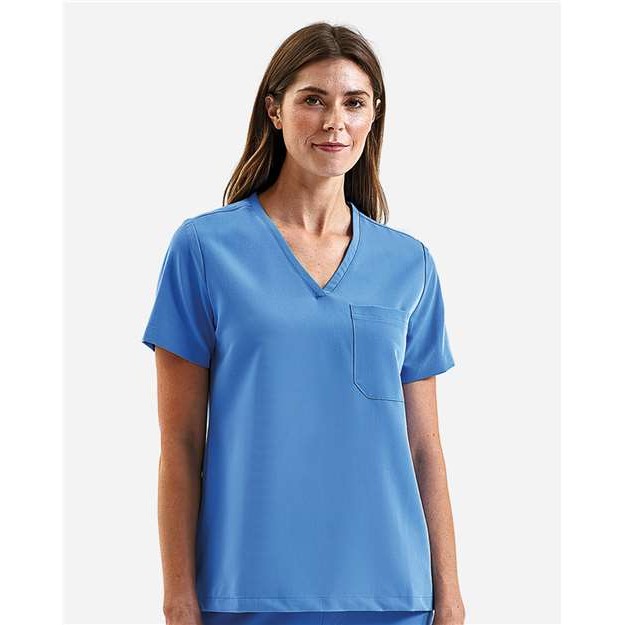 Women's Limitless V-Neck Stretch Scrub Top - Thumbnail Image