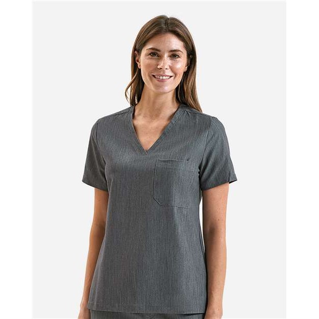 Women's Limitless V-Neck Stretch Scrub Top - Thumbnail Image