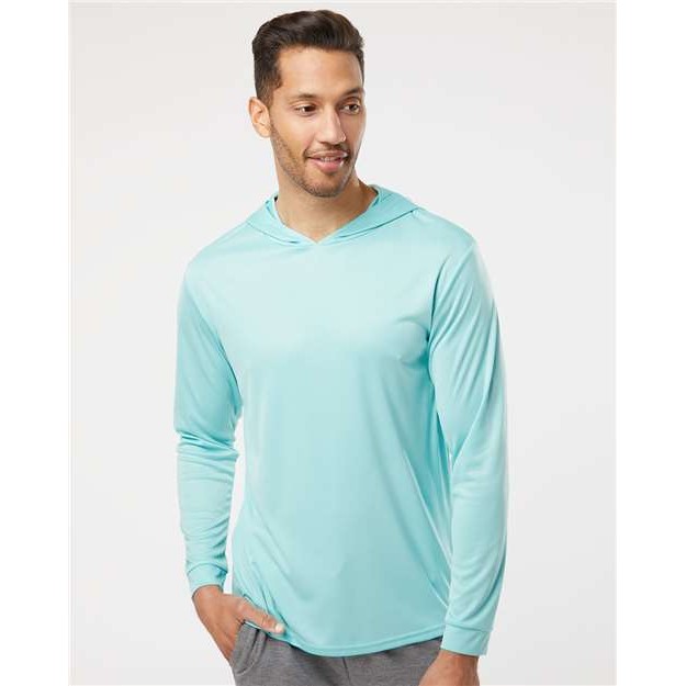 Unisex Bahama Performance Hooded Long Sleeve T-Shirt - Thumbnail Image