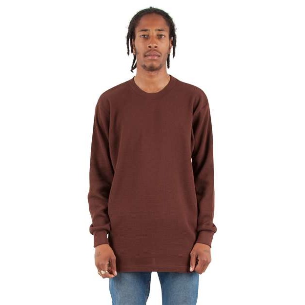 Unisex Heavyweight Thermal Long Sleeve T-Shirt - Thumbnail Image