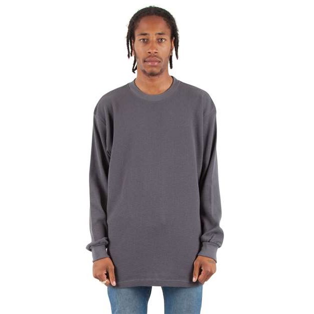 Unisex Heavyweight Thermal Long Sleeve T-Shirt - Thumbnail Image