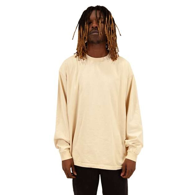Unisex Max Heavyweight Garment-Dyed Long Sleeve T-Shirt - Thumbnail Image