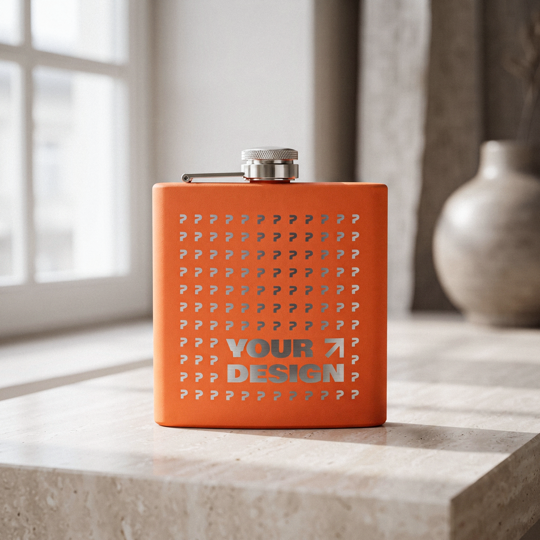 Stainless Steel Flask, 6oz - Thumbnail Image