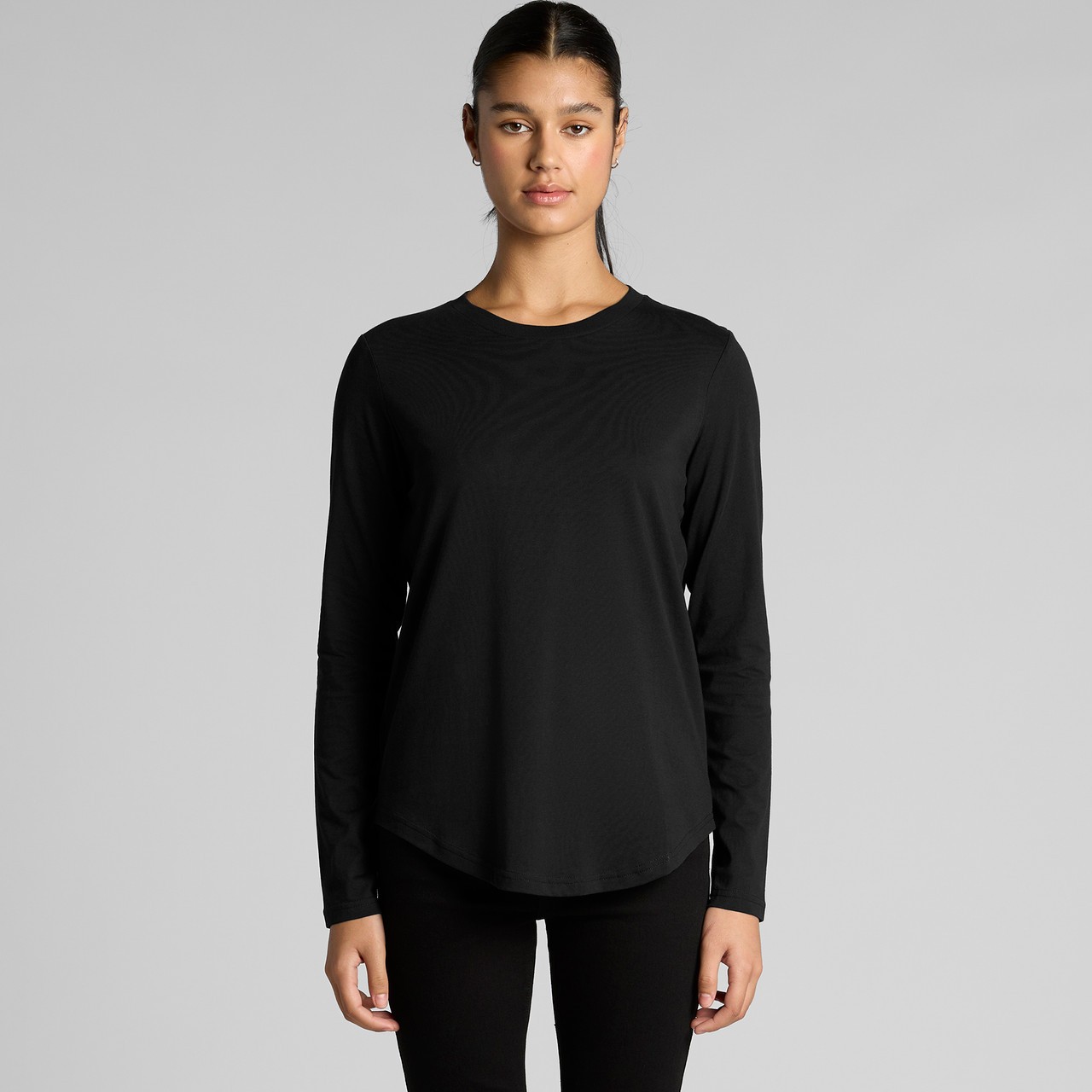 Women's Maple Curve L-S Tee - Thumbnail Image