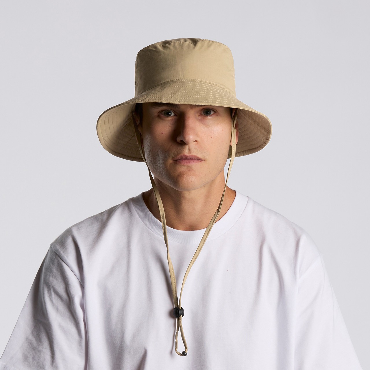 Nylon Wide Brim Bucket Hat - Thumbnail Image