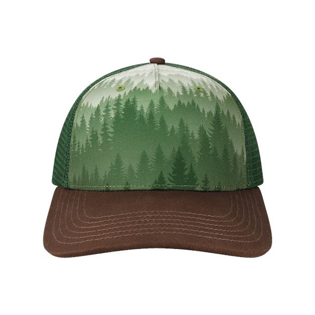 Printed Five-Panel Trucker Cap - Thumbnail Image