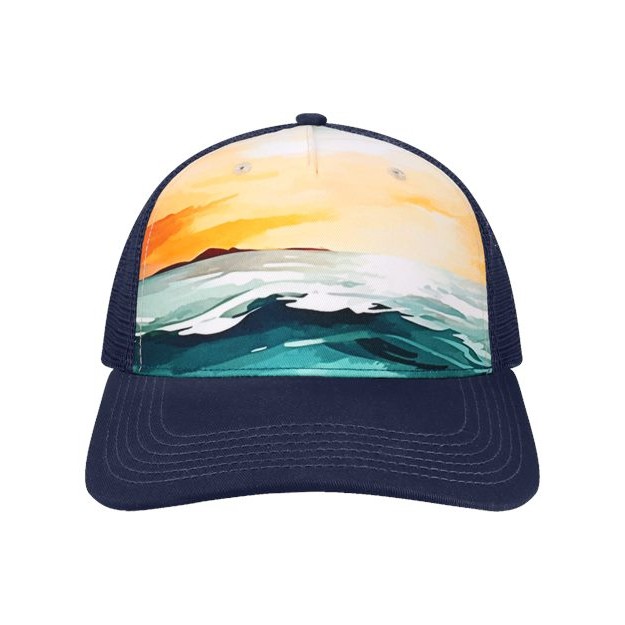 Printed Five-Panel Trucker Cap - Thumbnail Image