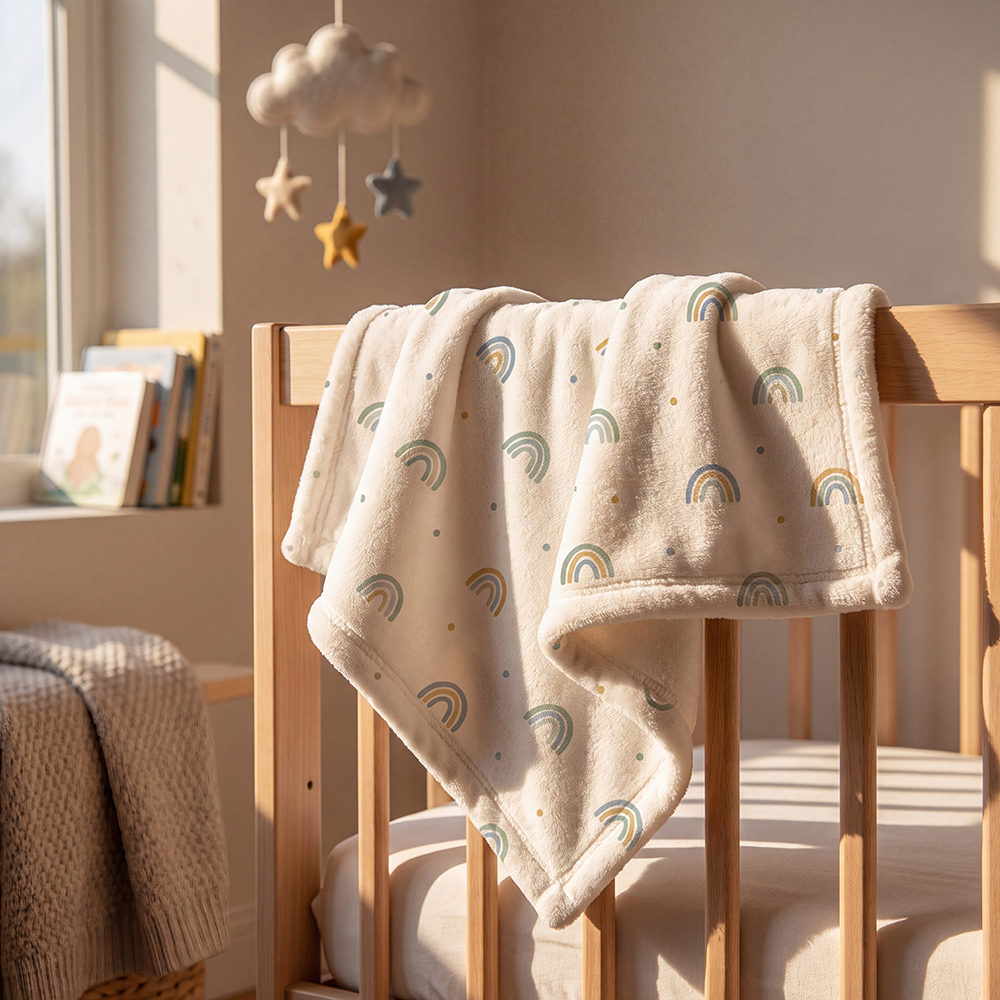 Minky Baby Lovey Blanket - Main Image