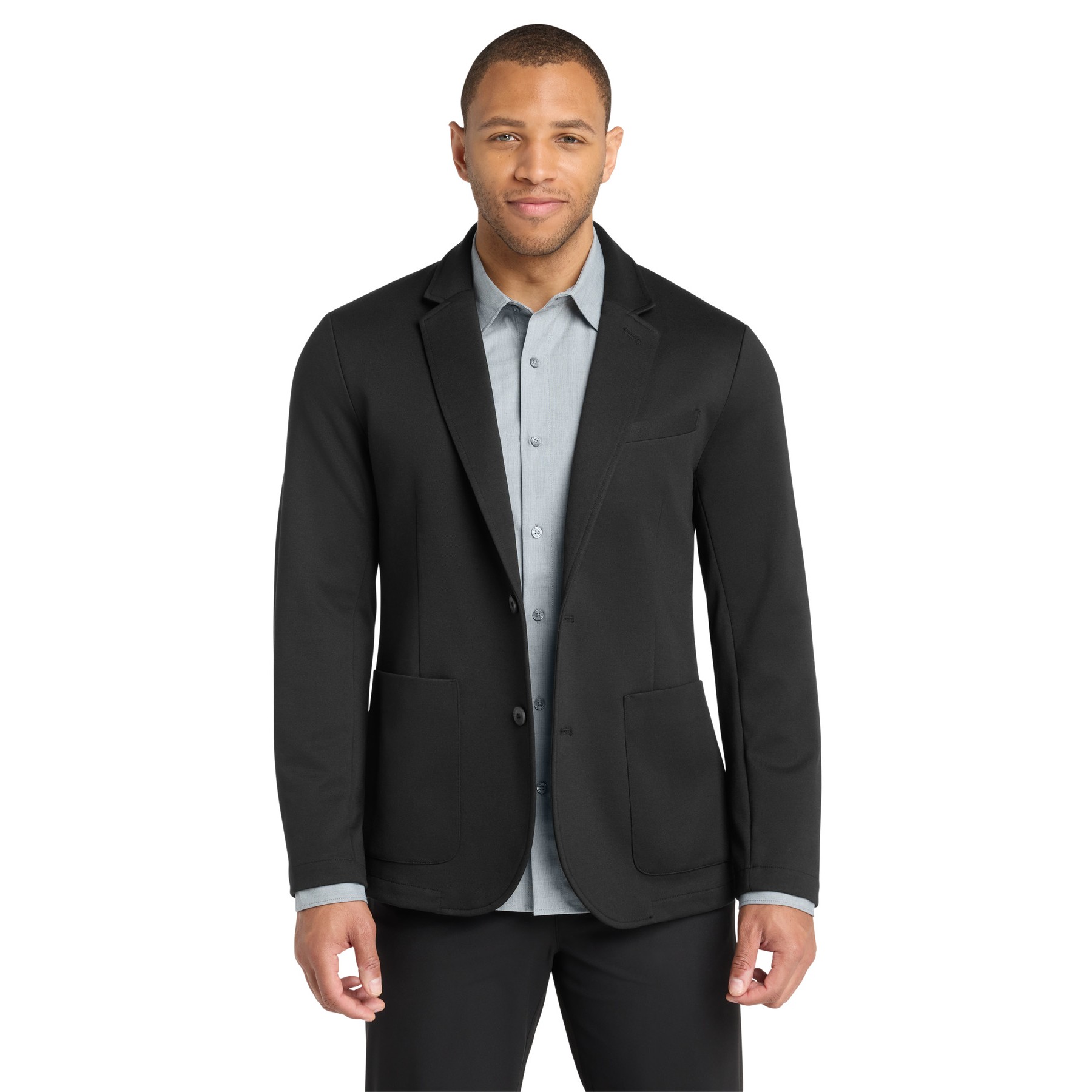 Relaxed Knit Blazer - Thumbnail Image