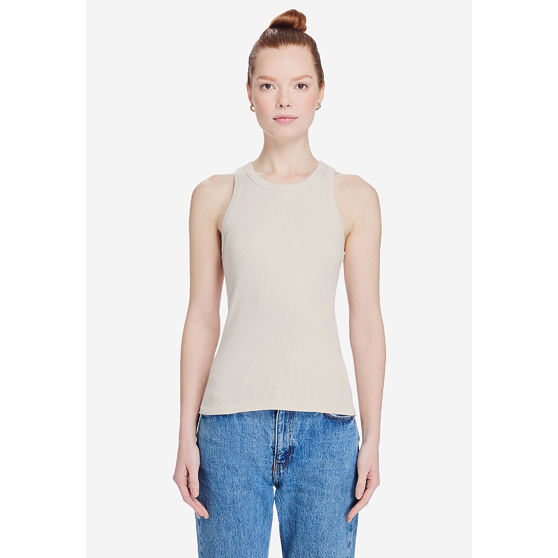 Womens Ribbed Tank - Thumbnail Image