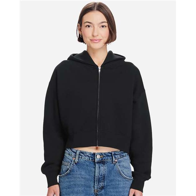 Womens Relaxed Crop Zip - Thumbnail Image