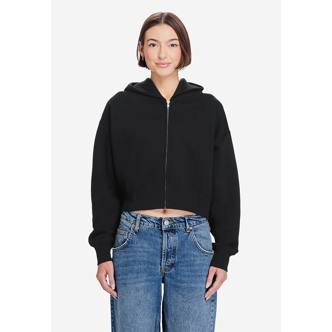 Womens Relaxed Crop Zip - Thumbnail Image