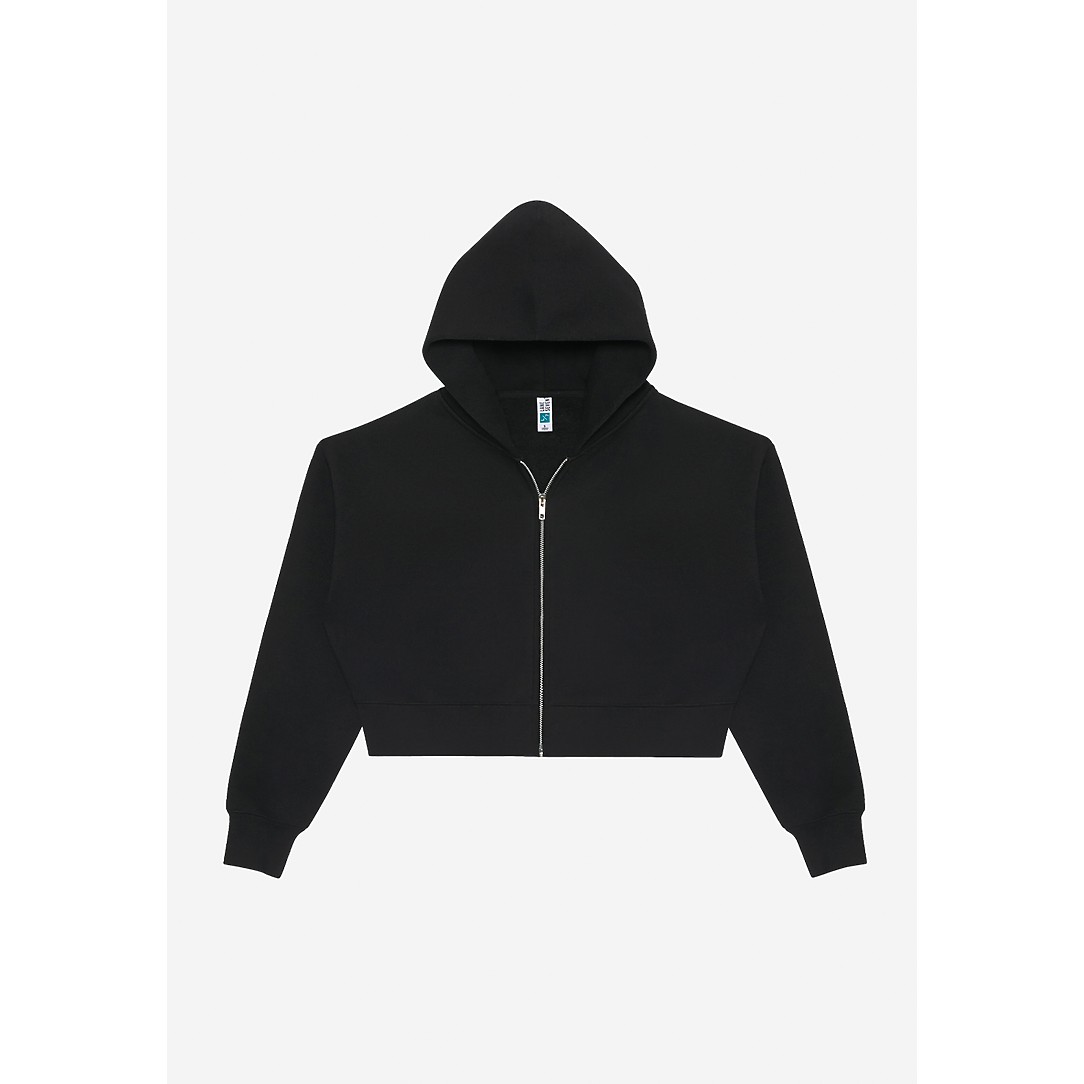 Womens Relaxed Crop Zip - Thumbnail Image