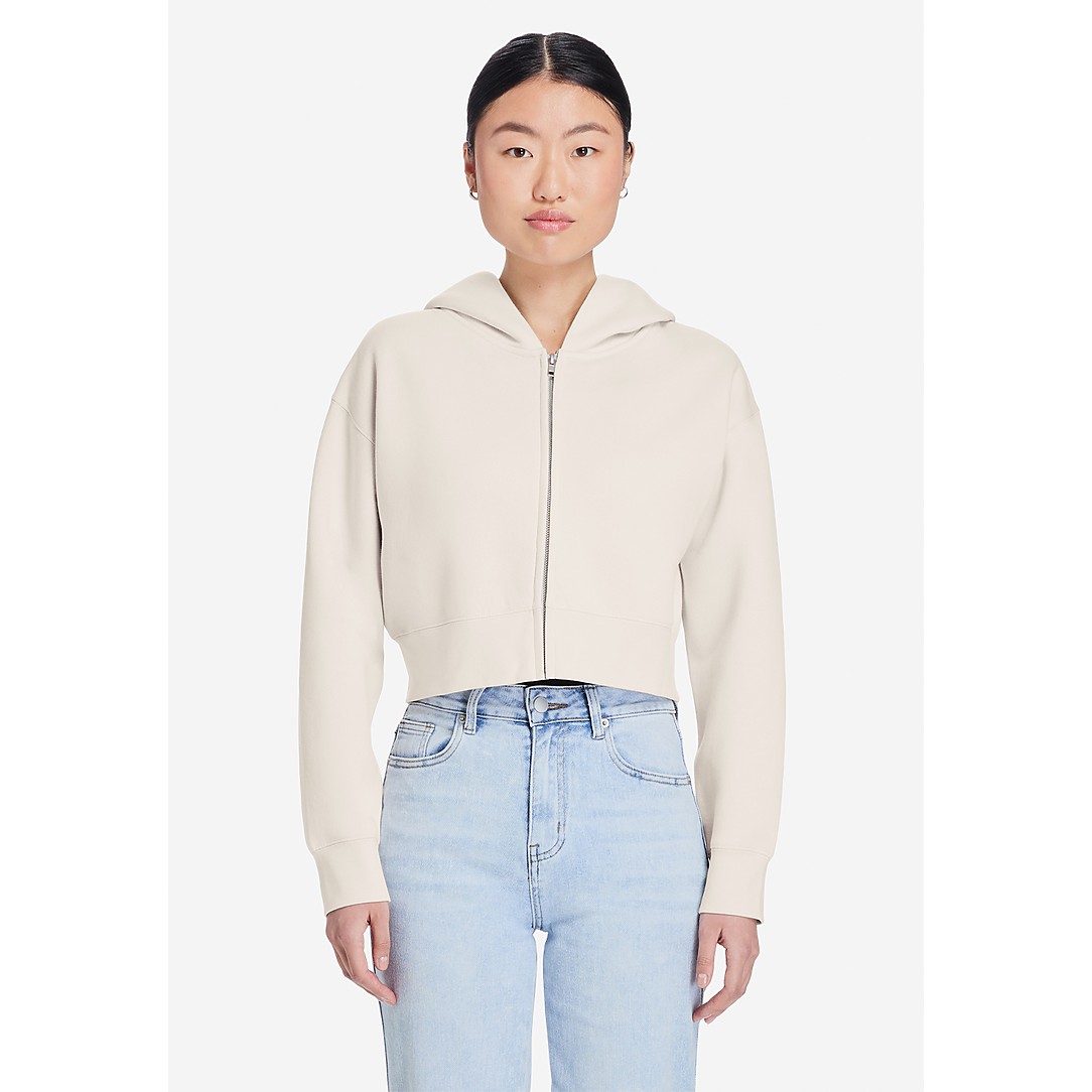 Womens Relaxed Crop Zip - Thumbnail Image