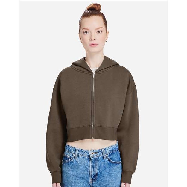 Womens Relaxed Crop Zip - Thumbnail Image