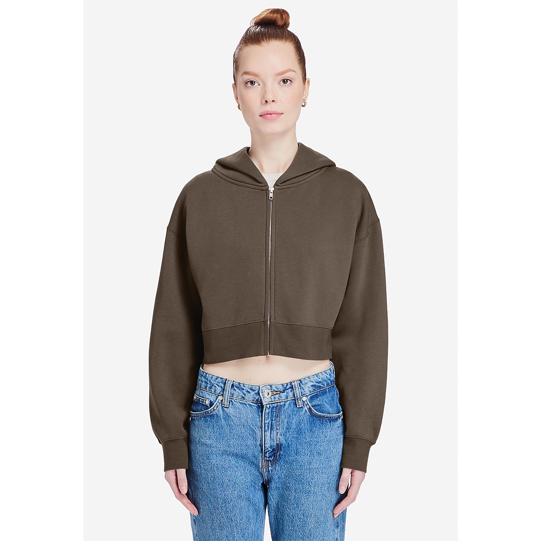 Womens Relaxed Crop Zip - Thumbnail Image
