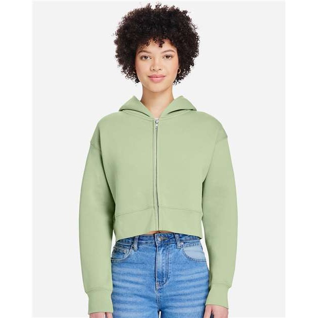 Womens Relaxed Crop Zip - Thumbnail Image