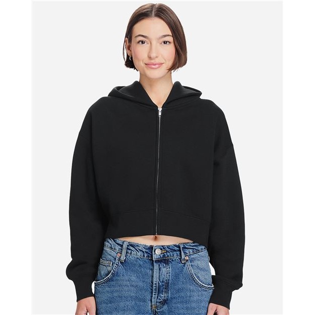 Womens Relaxed Crop Zip - Thumbnail Image