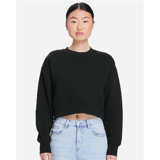 Womens Relaxed Crop Crewneck - Thumbnail Image