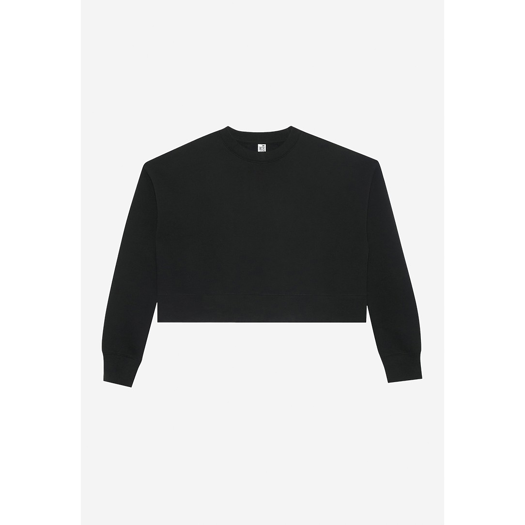 Womens Relaxed Crop Crewneck - Thumbnail Image