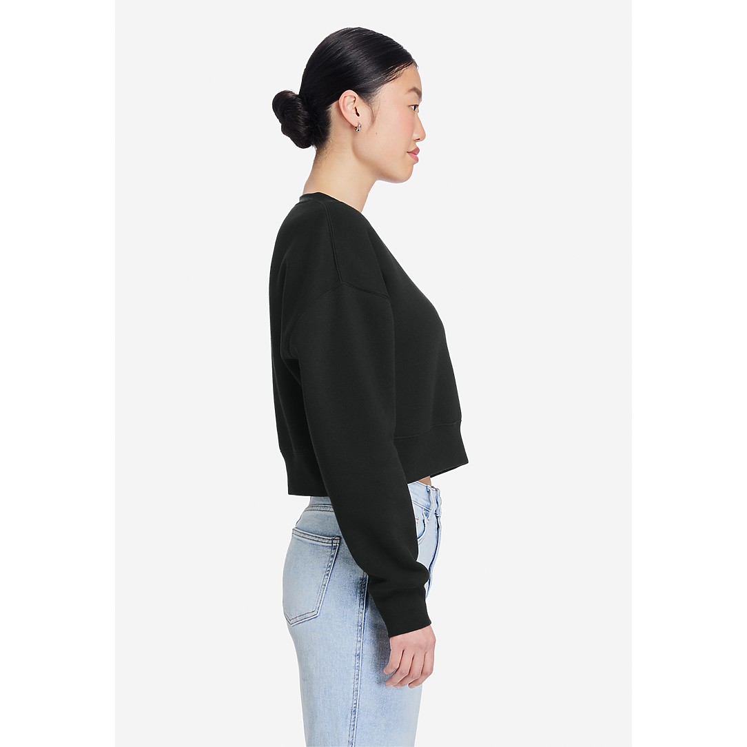 Womens Relaxed Crop Crewneck - Thumbnail Image