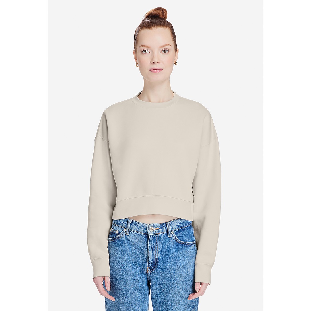 Womens Relaxed Crop Crewneck - Thumbnail Image