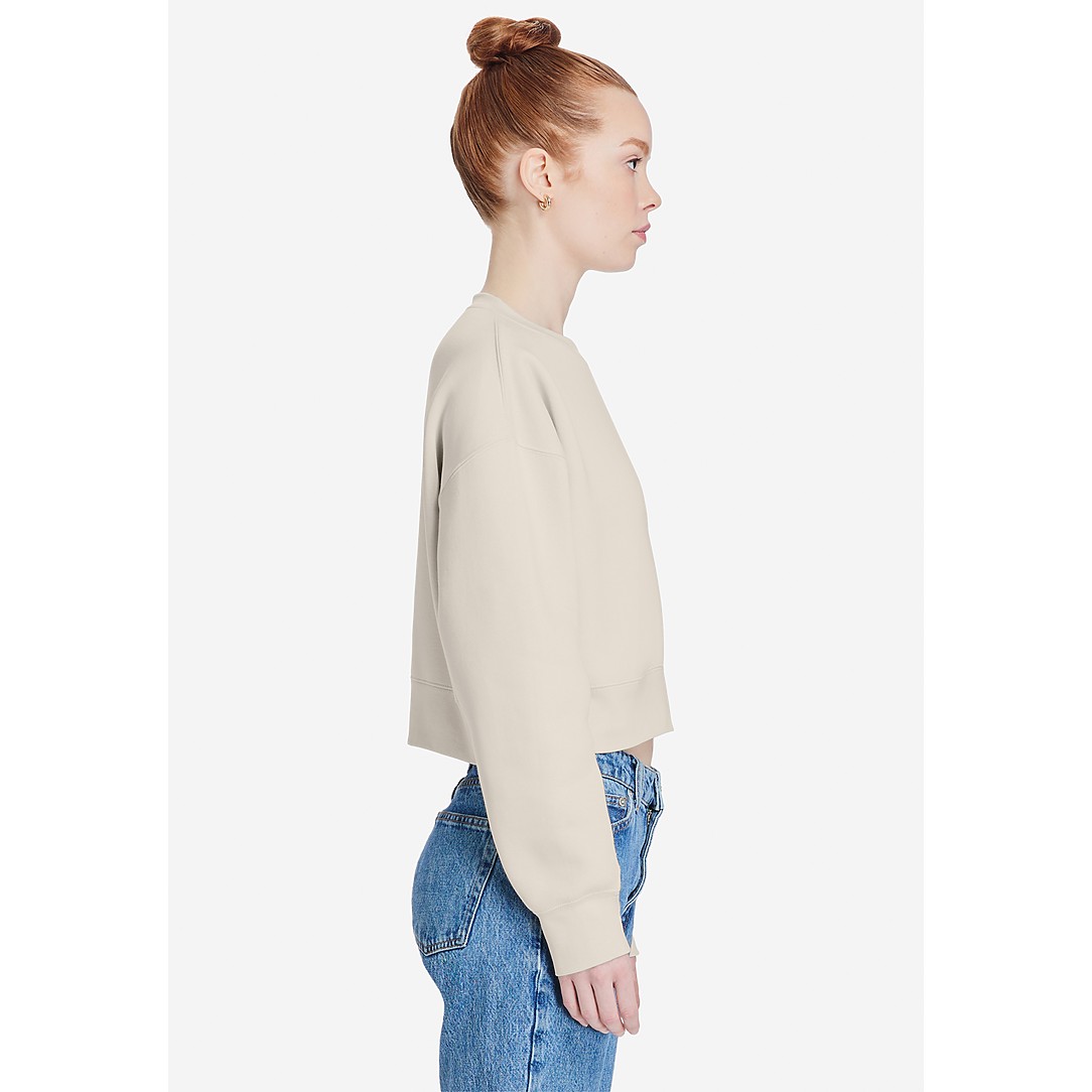 Womens Relaxed Crop Crewneck - Thumbnail Image