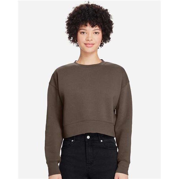 Womens Relaxed Crop Crewneck - Thumbnail Image