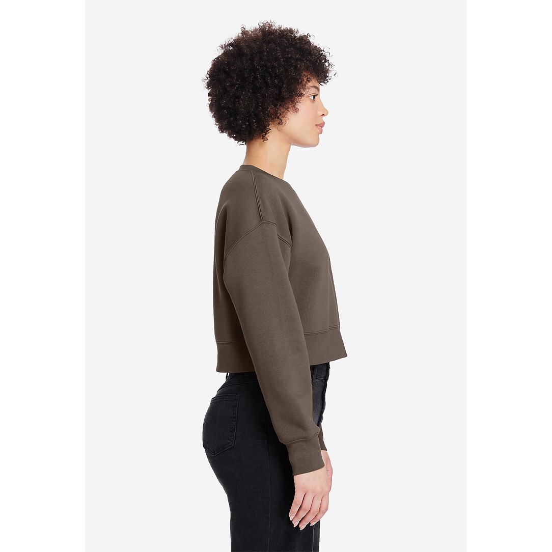 Womens Relaxed Crop Crewneck - Thumbnail Image