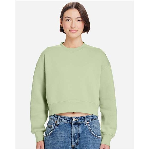 Womens Relaxed Crop Crewneck - Thumbnail Image