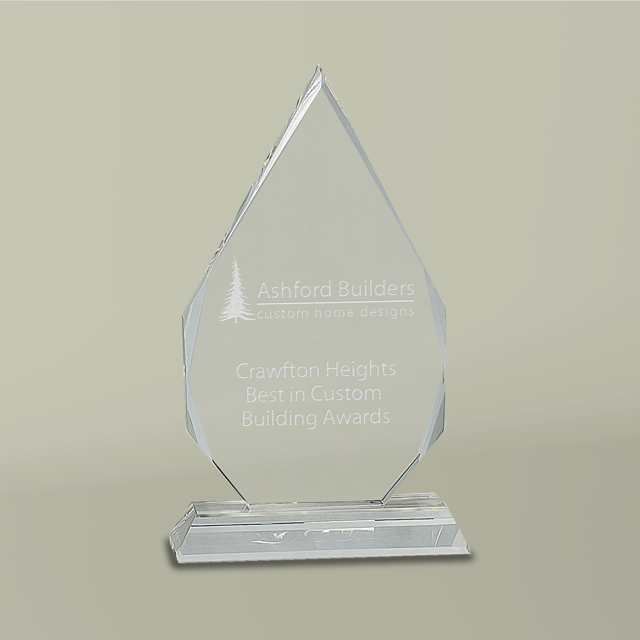 Diamond Shaped Clear Crystal Award (Engraving) - Thumbnail Image