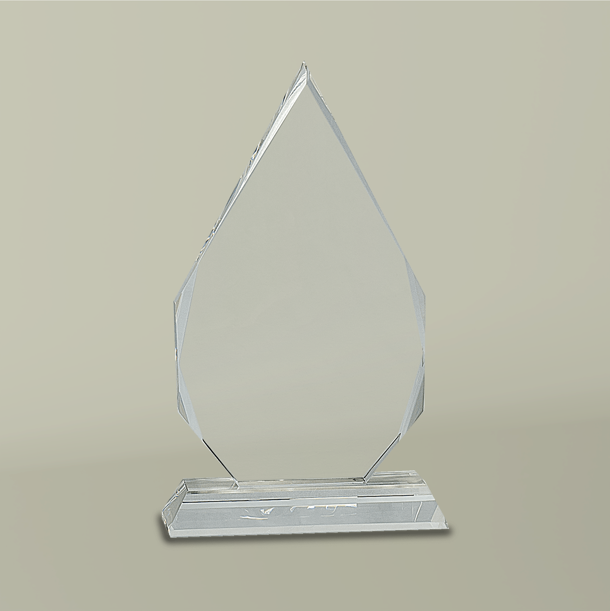 Diamond Shaped Clear Crystal Award (Engraving)