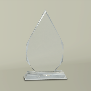 Diamond Shaped Clear Crystal Award (Engraving)