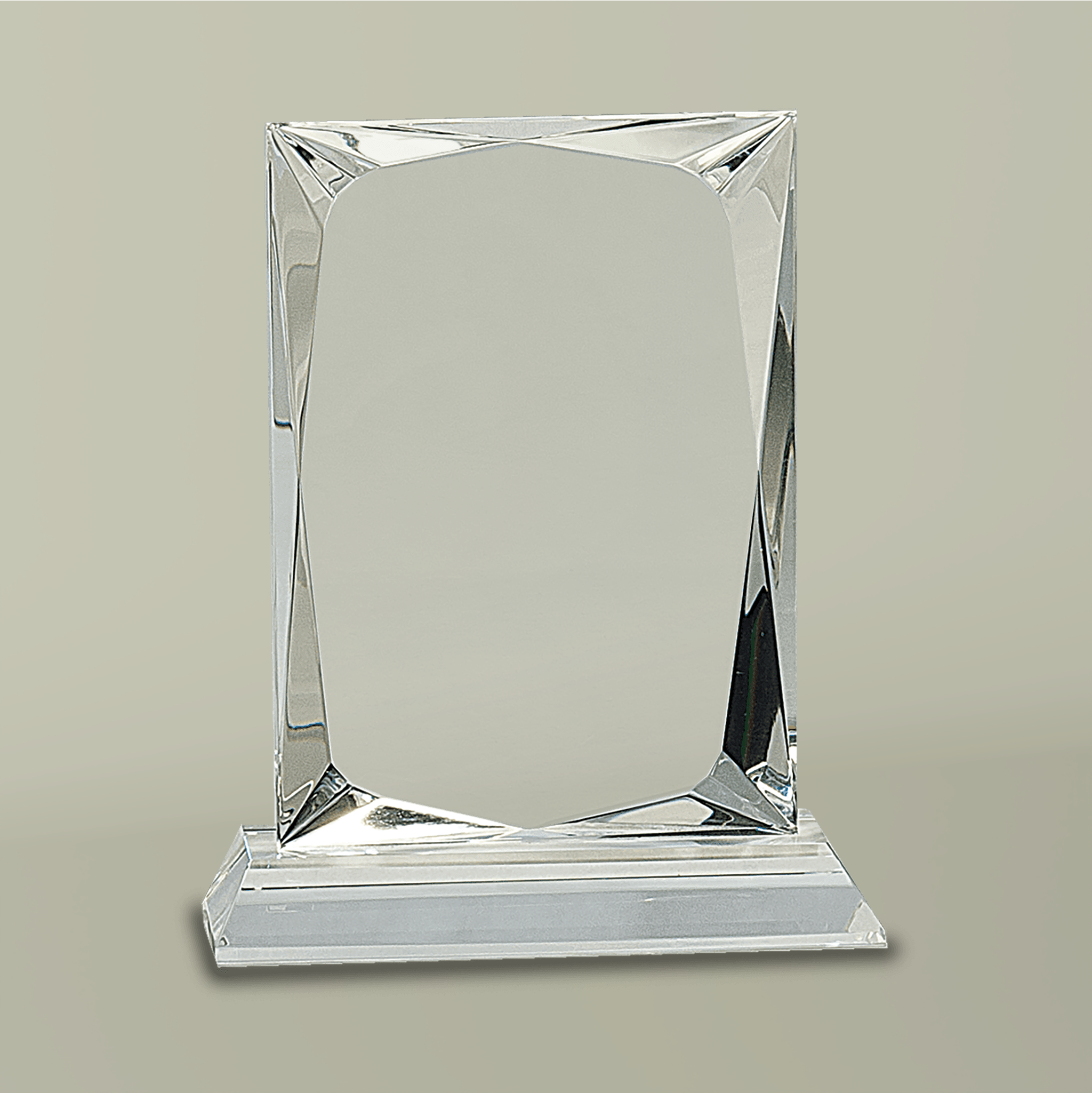 Rectangle Shaped Clear Crystal Award (Engraving) - Main Image