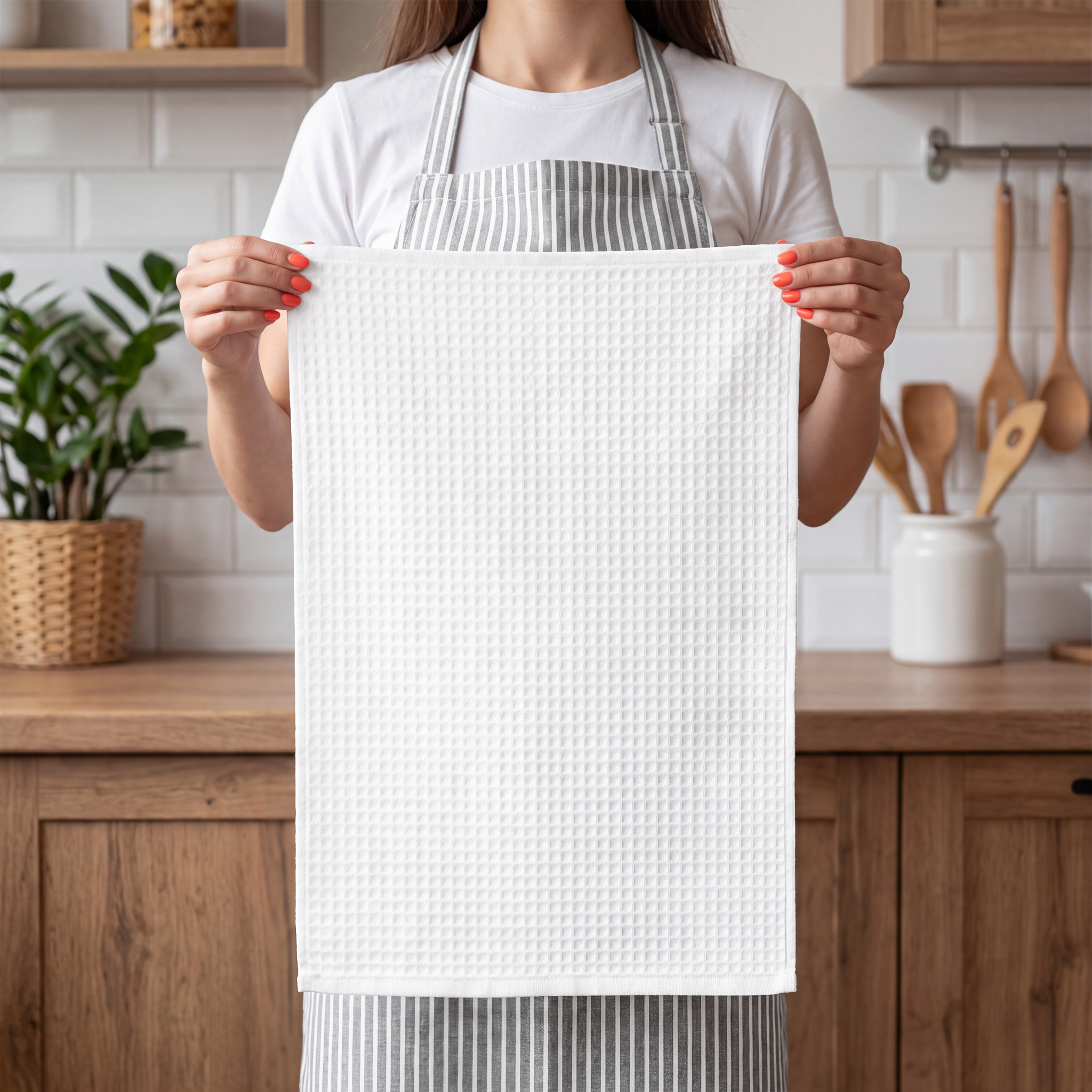 Waffle Double-Sided Tea Towel - Thumbnail Image