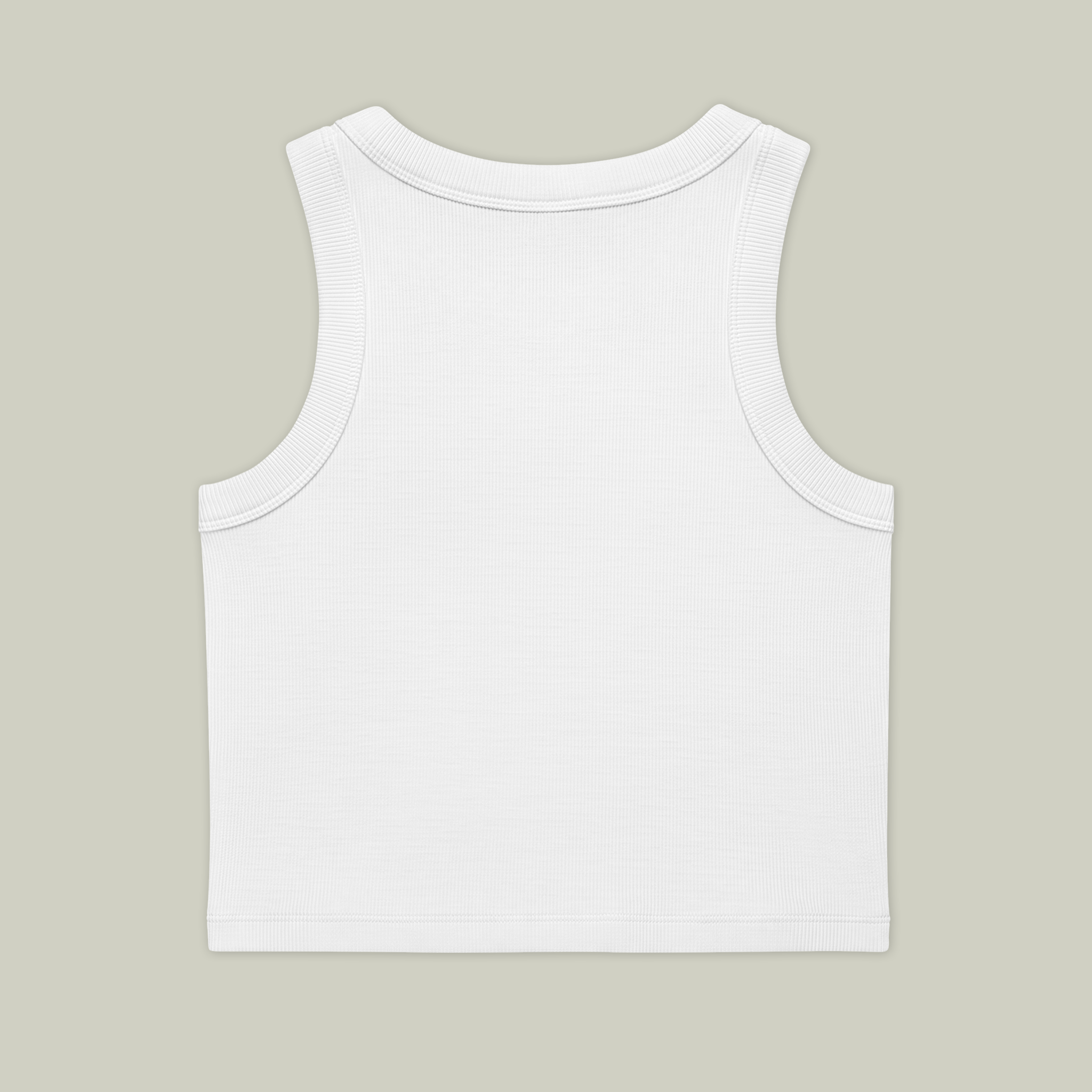 Women's Organic Rib Crop Tank - Thumbnail Image