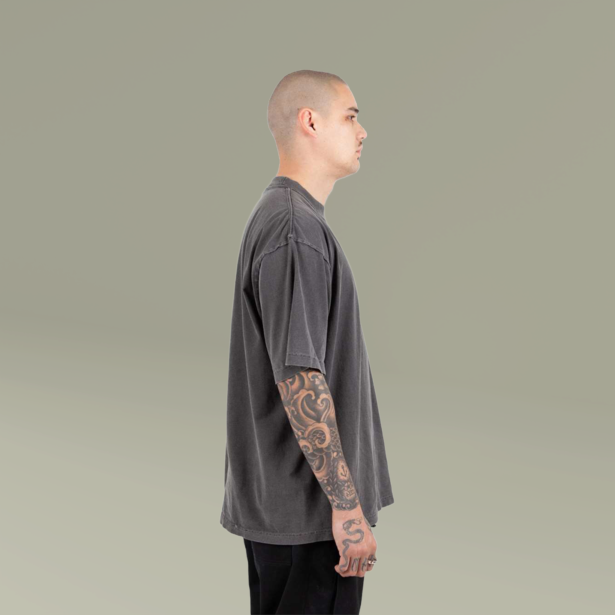 Men's Garment Dyed Reverse T-Shirt - Thumbnail Image