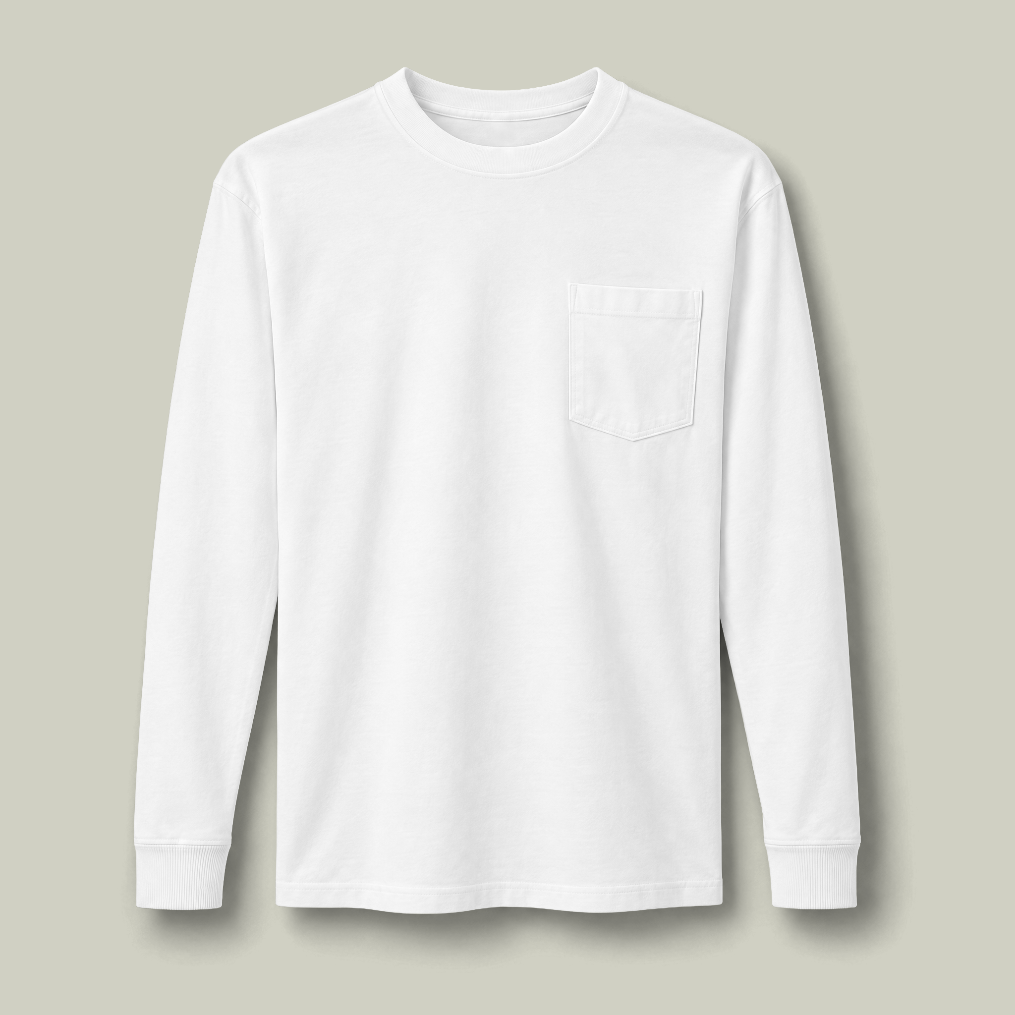 Unisex Super Heavyweight Long Sleeve Pocket Tee - Main Image
