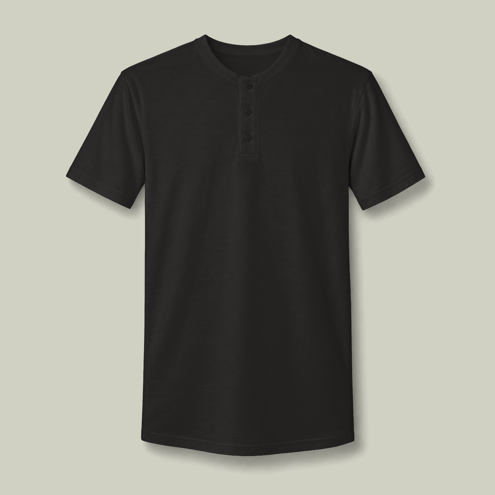Unisex CVC Henley Tee - Main Image