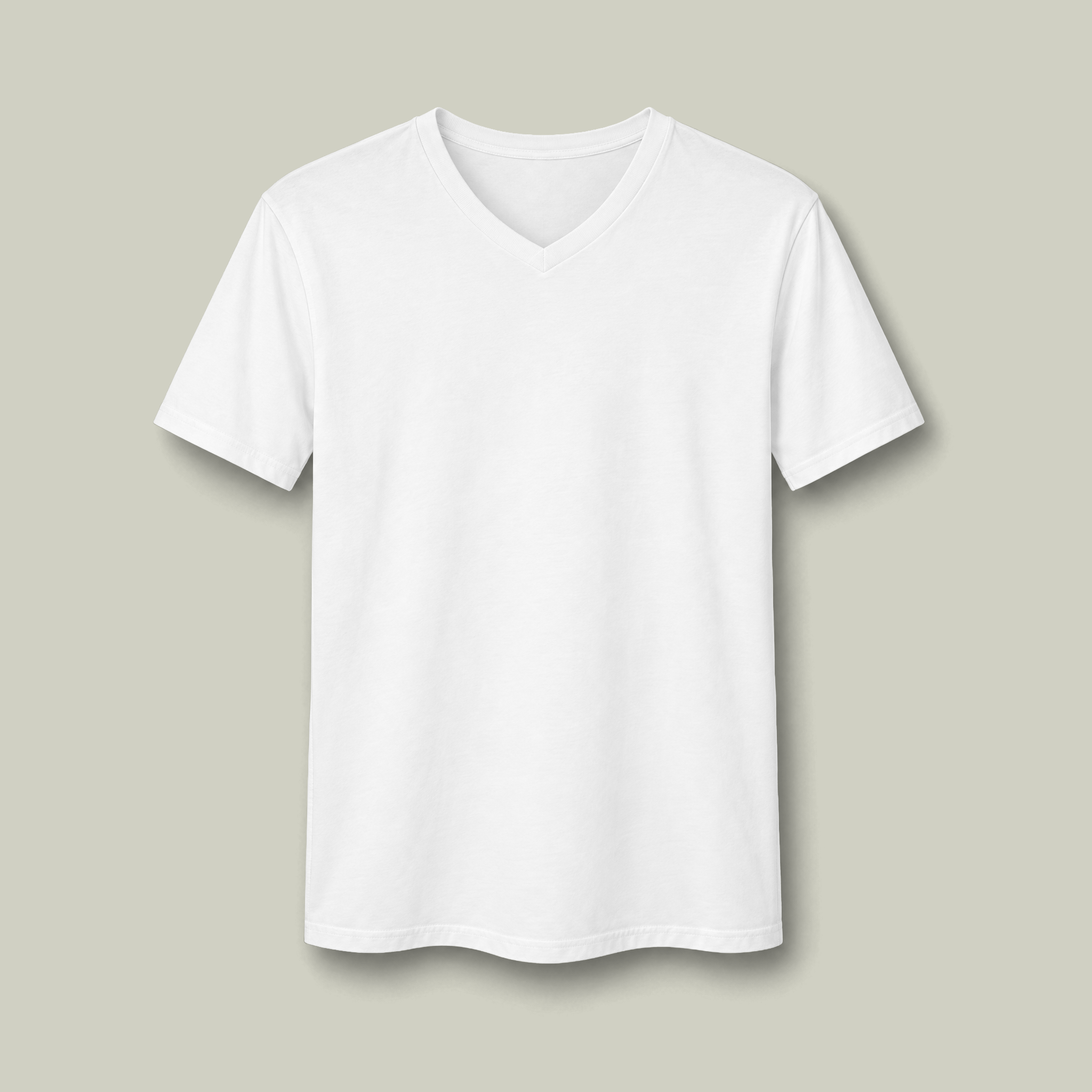 Unisex CVC V-Neck Tee - Main Image