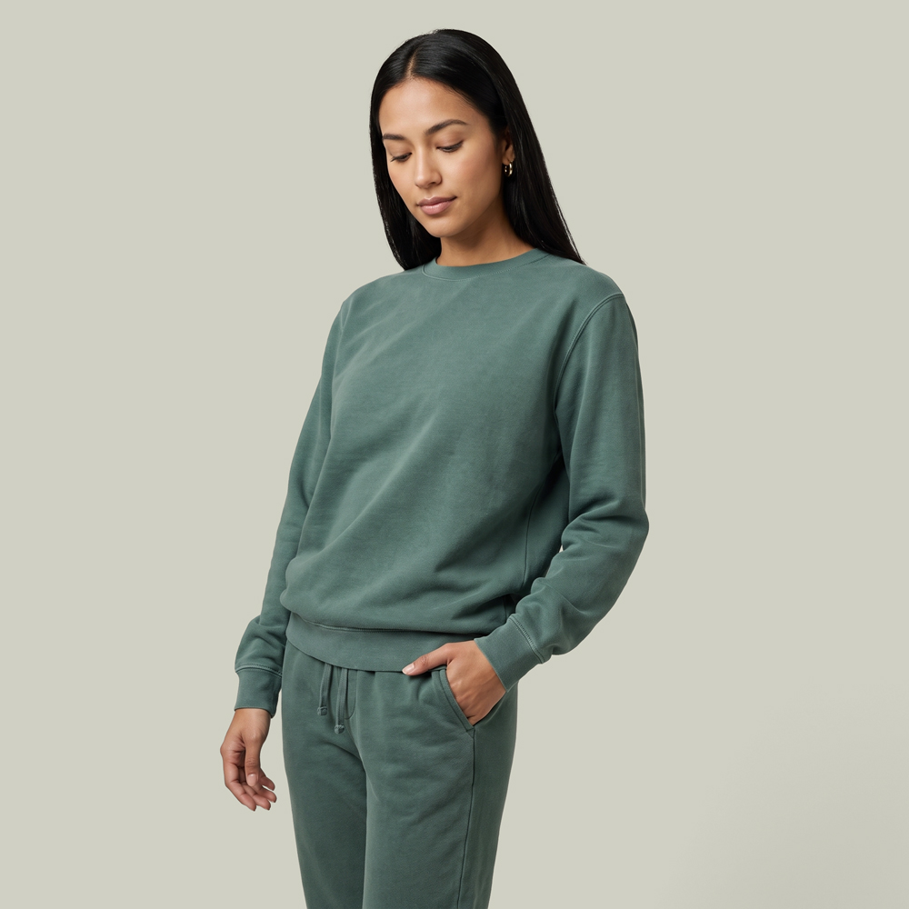 Midweight Pigment-dyed Crewneck Sweatshirt - Main Image