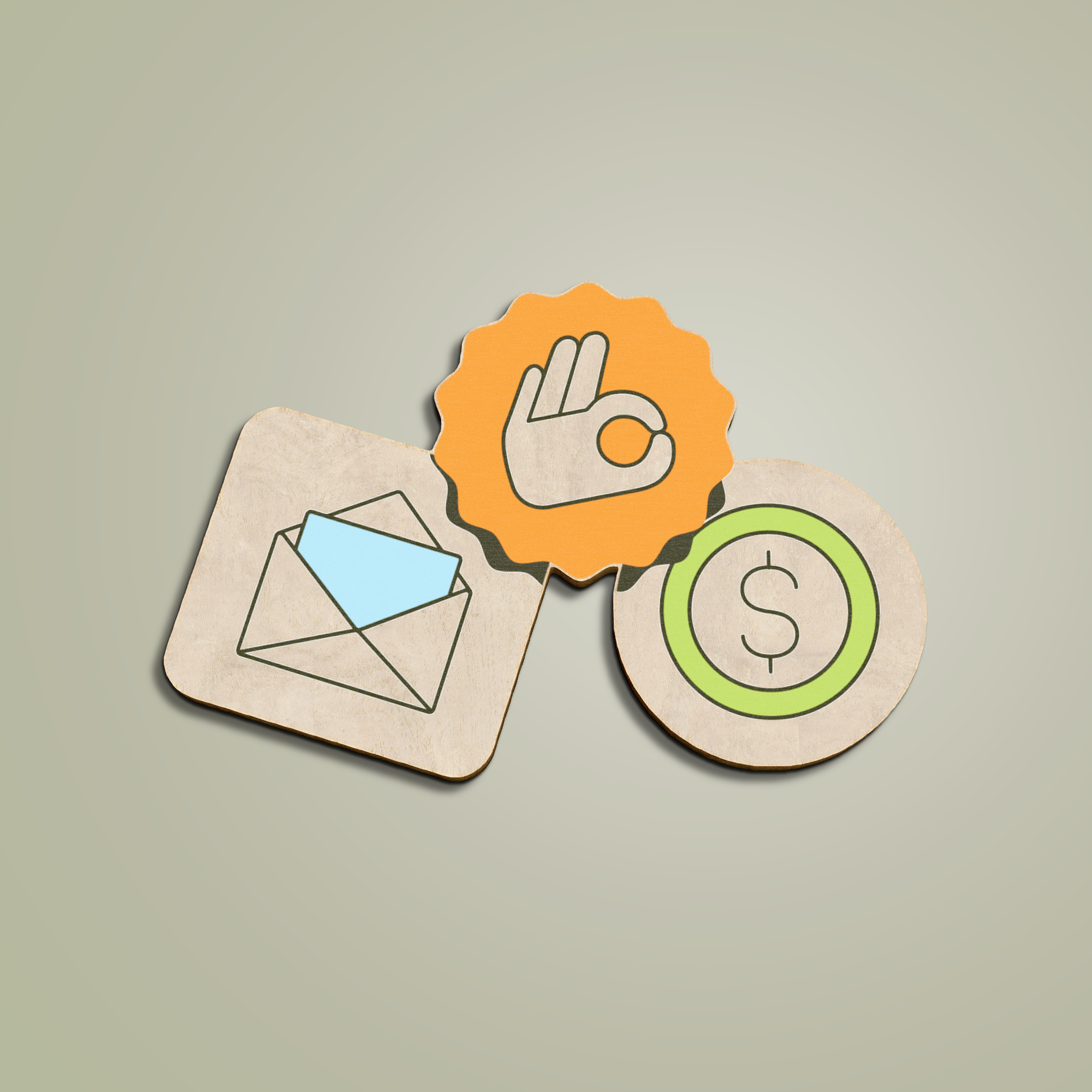 Custom Shape Wooden Ornament - Thumbnail Image