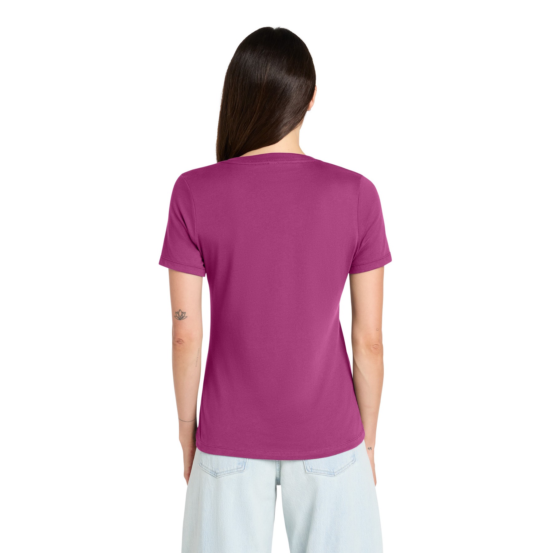 Women's Relaxed Jersey Short Sleeve V-Neck Tee - Thumbnail Image