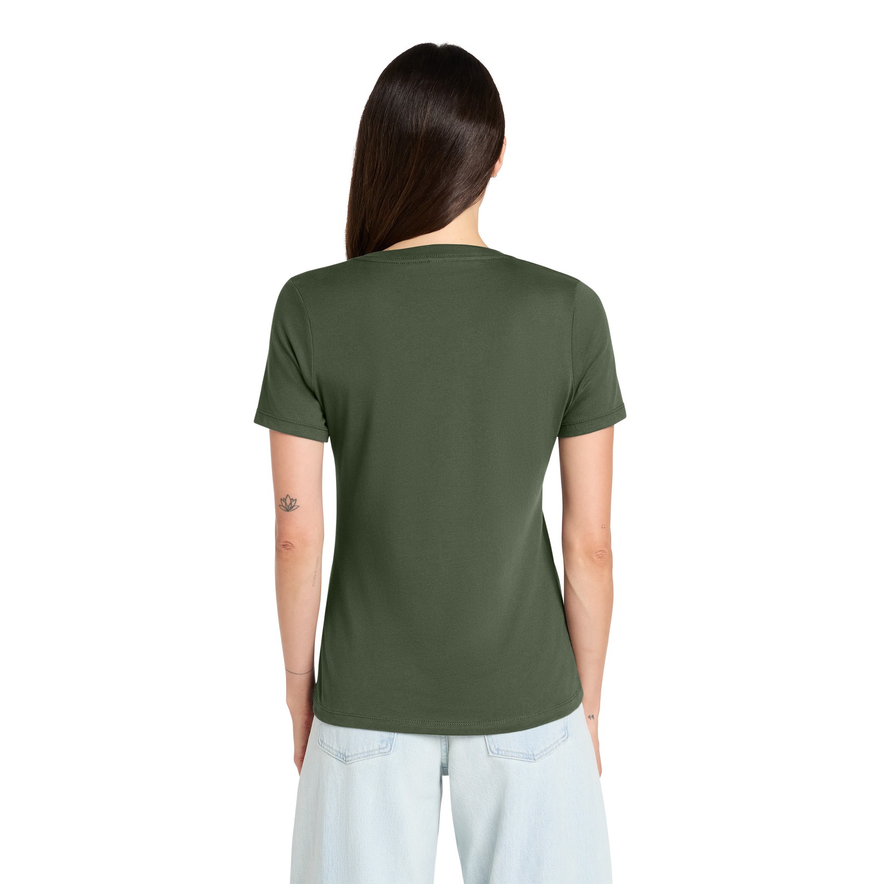 Women's Relaxed Jersey Short Sleeve V-Neck Tee - Thumbnail Image