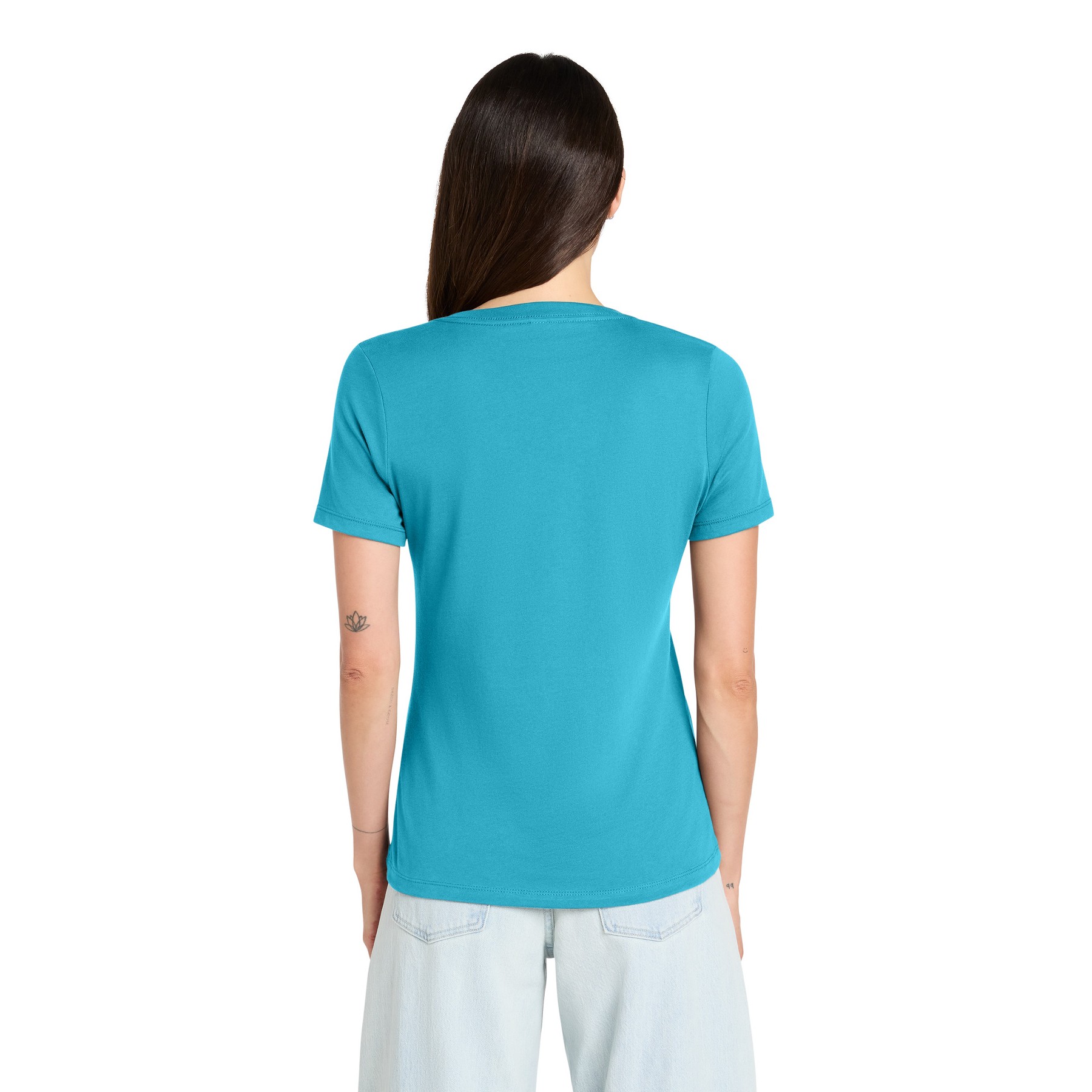 Women's Relaxed Jersey Short Sleeve V-Neck Tee - Thumbnail Image