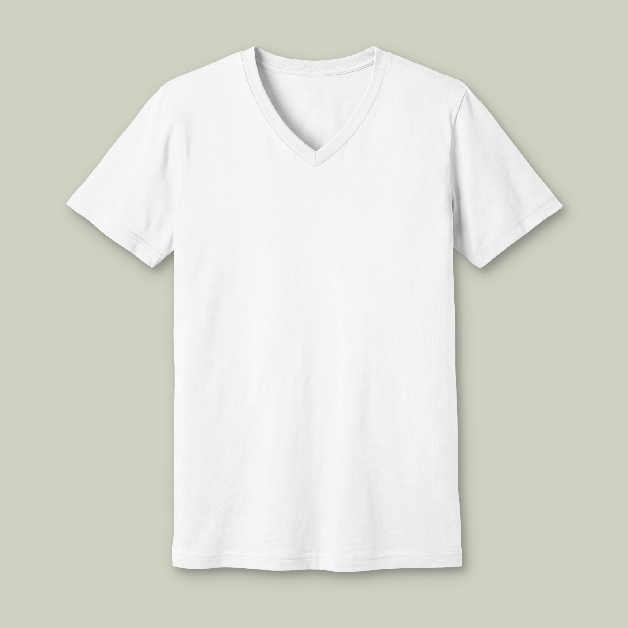 Unisex Heather CVC V-Neck Tee - Main Image